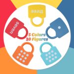 Jucarii STEM Incuietori Asociere Lacate Chei cu Cifre Onshine