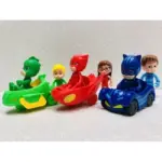 Jucarii Set 6 figurine Eroi in Pijama si 3 masini PJ Masks