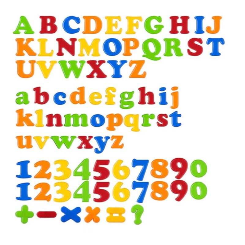 Jucarii Set 78 Litere Cifre Semne Operatii magnetice