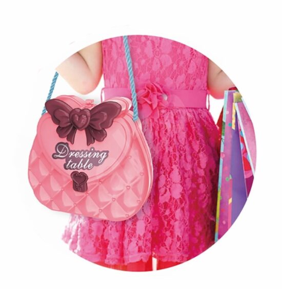 Jucarii Trusa Machiaj Geanta de umar cu Accesorii 21 piese