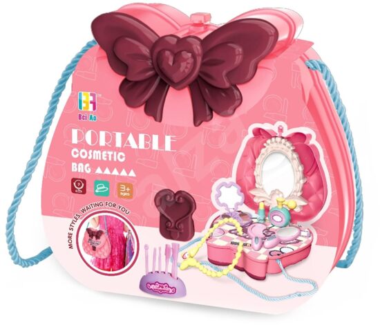 Jucarii Trusa Machiaj Geanta de umar cu Accesorii 21 piese