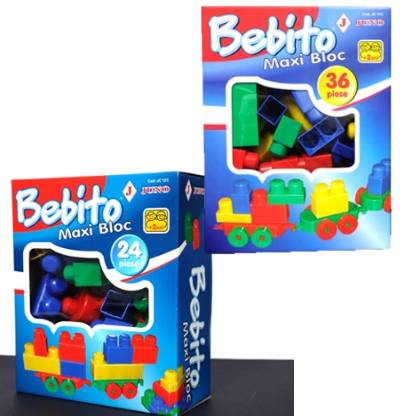 Jucarii constructii Cuburi model Lego Bebito Maxi 24-36 piese