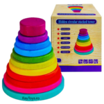 Piramida Montessori cu forme geometrice Joc Tangram