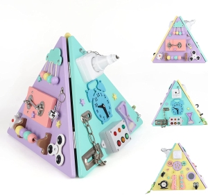 Piramida Montessori lemn Placa multifunctionala detasabila