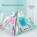 Piramida Montessori lemn Placa multifunctionala detasabila