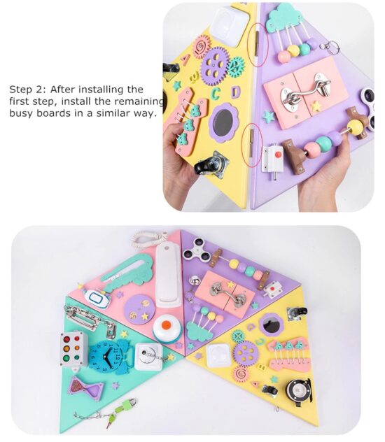 Piramida Montessori lemn Placa multifunctionala detasabila