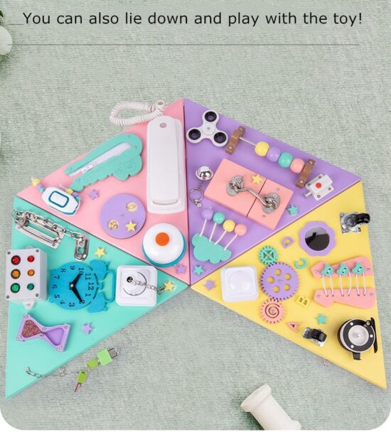 Piramida Montessori lemn Placa multifunctionala detasabila