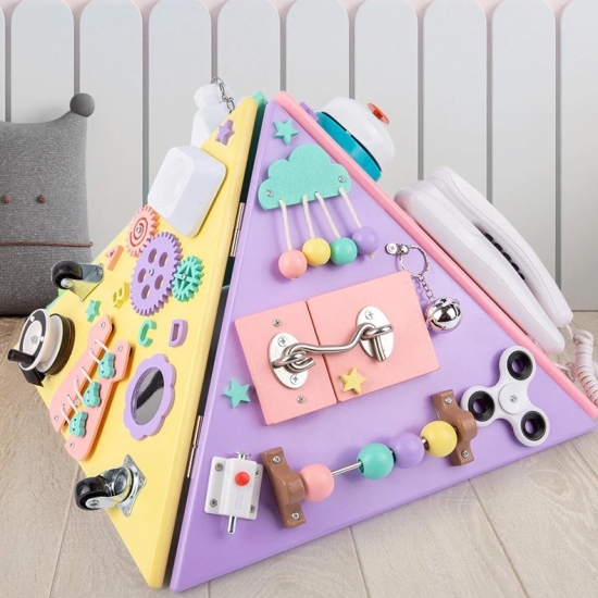 Piramida Montessori lemn Placa multifunctionala detasabila