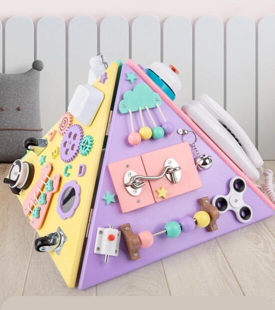 Piramida Montessori lemn Placa multifunctionala detasabila