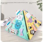 Piramida Montessori lemn Placa multifunctionala detasabila