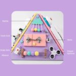 Piramida Montessori lemn Placa multifunctionala detasabila