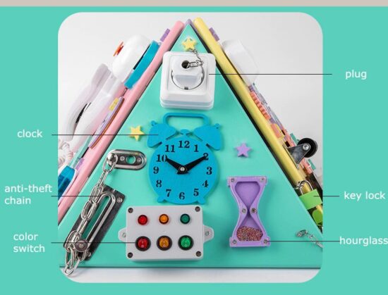 Piramida Montessori lemn Placa multifunctionala detasabila