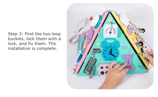 Piramida Montessori lemn Placa multifunctionala detasabila