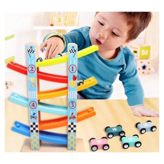 Pista cu 4 masini Circuit Parcare lemn Pista cu 4 masini Circuit Parcare lemn