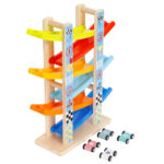 Pista cu 4 masini Circuit Parcare lemn