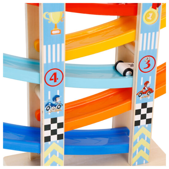 Pista cu 4 masini Circuit Parcare lemn