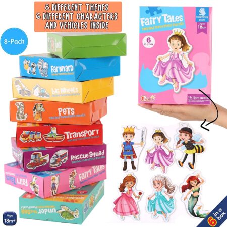 Set 6 Puzzle carton gros Jucarii educative copii
