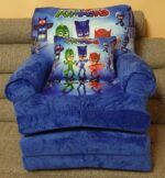 Set Eroii in Pijama Fotoliu extensibil copii si Perna plus