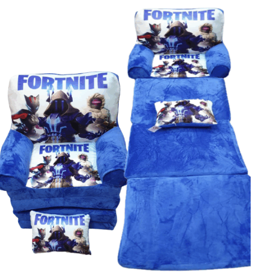 Set Fortnite Fotoliu extensibil copii 150 cm si Perna plus