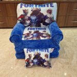 Set Fortnite Fotoliu extensibil copii 150 cm si Perna plus