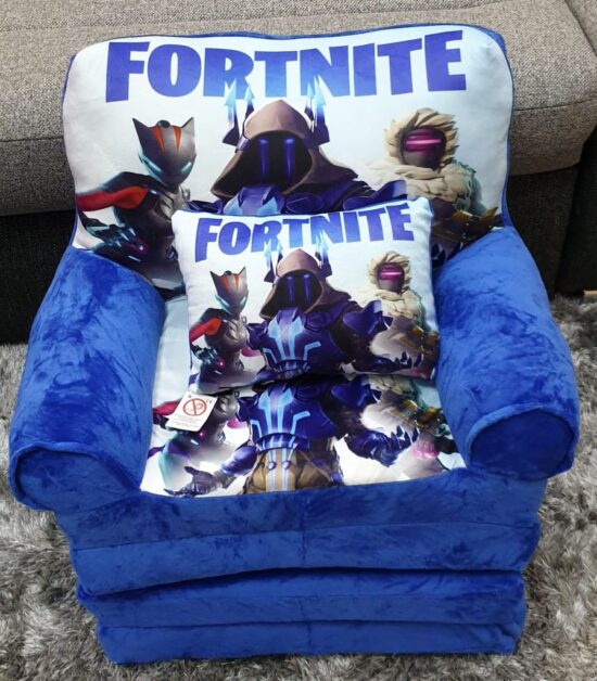 Set Fortnite Fotoliu extensibil copii 150 cm si Perna plus