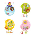 Tabla Montessori cu activitati Omida de perete din lemn