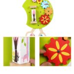 Tabla Montessori cu activitati Omida de perete din lemn