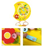 Tabla Montessori cu activitati Omida de perete din lemn