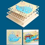 Joc Montessori Sortare bile Indemanare Asociere culori