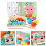 Joc Montessori Sortare bile Indemanare Asociere culori