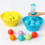 Joc Montessori Sortare bile Indemanare Asociere culori