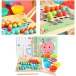 Joc Montessori Sortare bile Indemanare Asociere culori