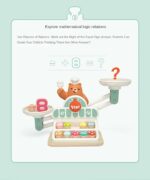 Jucarie Balanta Joc Matematic cu cifre si desert Topbright