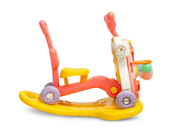 Antepremergator Roz Centru activitati Balansoar Trotineta 5in1