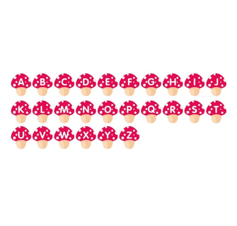 Joc Educativ Pescuim Ciuperca cu Litere Cartonase cu animale