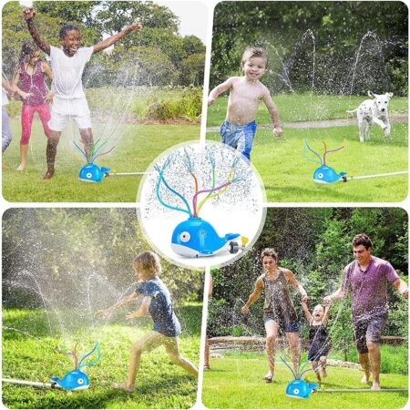 Jucarie Stropitor de apa Balena care pulverizeaza in Gradina Curte