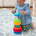 Jucarie de stivuire cu Discuri vibrante Rotire la propriu