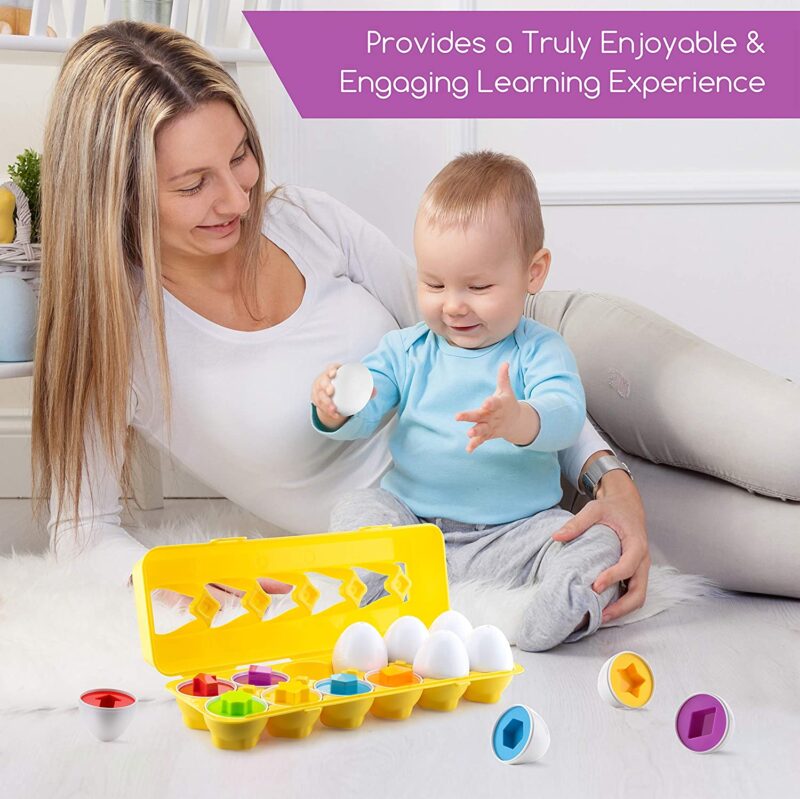 Oua forme geometrice si culori Jucarii Montessori STEM