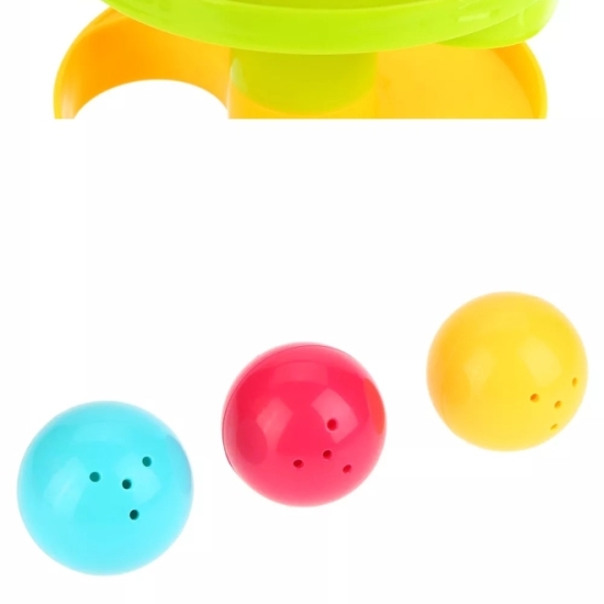 Pista cu bile colorate Jucarie interactiva bebe cu 4 nivele