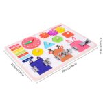 Placa educativa Montessori Calendar Ceas si Puzzle forme