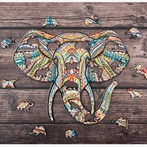 Puzzle din lemn Elefantul Jigsaw 151 piese Animale