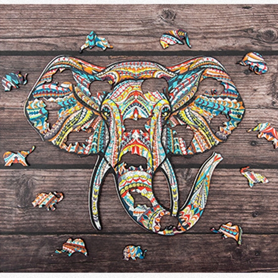 Puzzle din lemn Elefantul Jigsaw 151 piese Animale