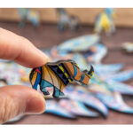 Puzzle din lemn Elefantul Jigsaw 151 piese Animale