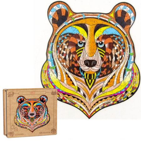Puzzle din lemn Ursul Jigsaw 151 piese Animale