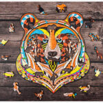 Puzzle din lemn Ursul Jigsaw 151 piese Animale