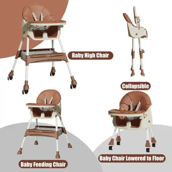 Scaun bebe Pliabil Maro pentru servirea Mesei Reglabil si Pliabil