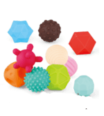 Set 10 Mingi Tactile Jucarii senzoriale bebe Bile moi masaj