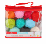Set 10 Mingi Tactile Jucarii senzoriale bebe Bile moi masaj