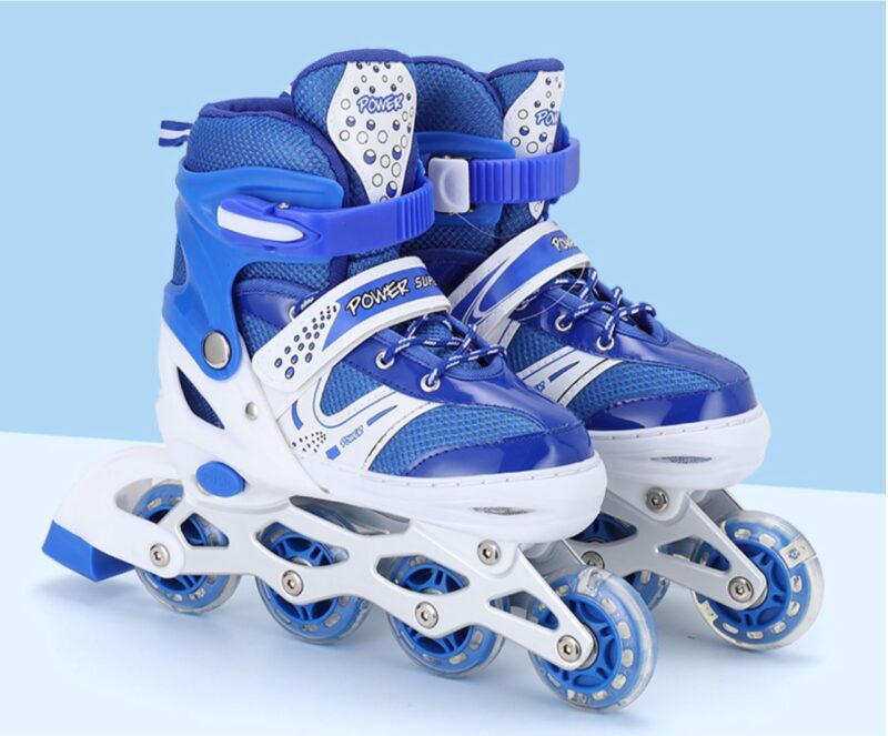 Set Role reglabile Albastru Pozitionarea rotilor 2in1 Ajustabile