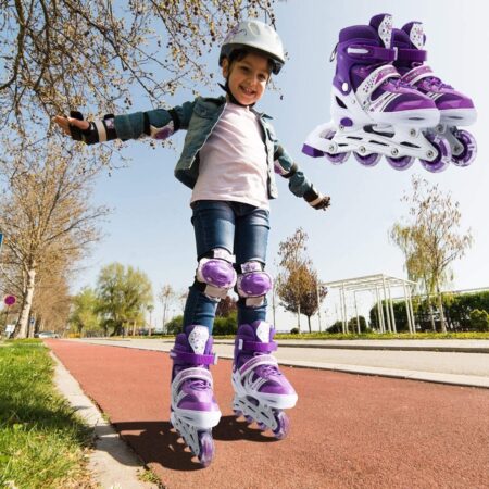 Set Role reglabile Mov Pozitionarea rotilor 2in1 Marime ajustabila